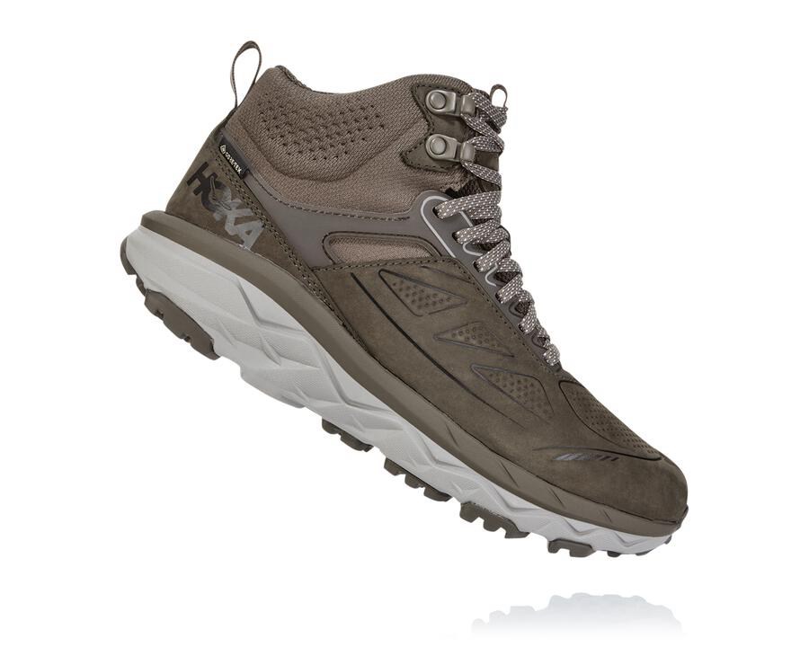 Chaussure Randonnée Hoka One One Challenger Mid Gore-Tex Femme - Marron - ZEU-165709